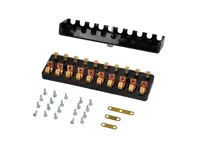 Porte-fusibles céramique 10 pôles. Porsche 911 1970-73 - 91161208600, 911808-024