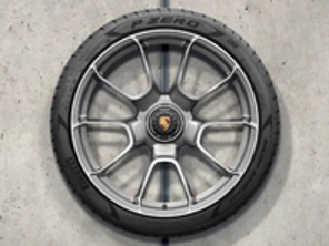 20"/21" Turbo S Exclusive Design Platinum Silver lichtmetalen velgen & zomerbanden voor 992 (911) Turbo - 992044660AH