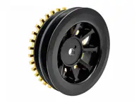 AC Crankshaft Pulley, Black. Porsche 911 3.2 Carrera 1984>> - 93010202403 - AMS9050326