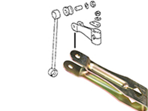 Stabilisatorhebel Vorderachse. Porsche 911 65-73 / 914 - 90134371301, 1640550500