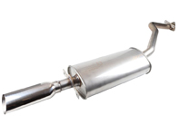 Escape trasero, sport, acero inoxidable. Con aprobación TÜV/EEC Porsche 924S / 944 - 1620613200, 94411108301, 92.490SKIN, 1620706300, 92.490 - 1620613200