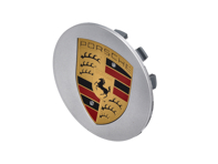 Wieldop, briljant zilver. Porsche Cayenne / Panamera / Boxster / Cayman - 9P1601147A8Z8, 9P1601147A, 7PP601150A8ZA, 99736130304, 7PP601150A