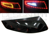 Indicator unit rear, Smoked / Red with LED bulbs for Porsche 997