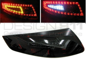 Indicator unit rear, Smoked / Red with LED bulbs for Porsche 997