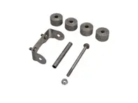 Exhaust vibration dampeners & silencer bracket. Porsche 991 2012-16 - 99111147701, 99111148700