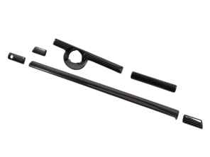 Zierleisten des Innenraums in Carbon von Rennline, LHD. Porsche 955 / 957 Cayenne 2003-10 - 95555267501CHF, 95555267501WNM, 95555242502CS3, 95555245102CS3 - I185