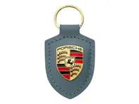 Schlüsselanhänger mit Porsche-Wappen, Shore Blue Metallic. - WAP0500400RSAS