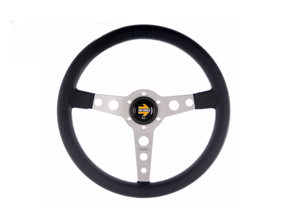 Steering wheel prototipo - silver / black leather- Momo - M11111525111R