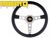 Steering wheel prototipo - silver / black leather- Momo - M11111525111R
