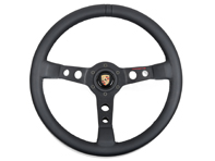 Porsche Classic performance stuurwiel, zwart stiksel. Porsche 911 / 914 / 924 / 928 / 944 / 968 / 964 / 993 / 996 / 986 Boxster - PCG34708410, PCG34790100