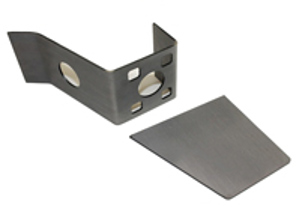 Supporto per cerniera della porta, superiore con piastra di rinforzo. Porsche 356 PRE-A - 35649712, 35649711