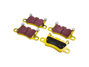 EBC 黄色后刹车片“快速道路”款。适用于保时捷 991 GT3 / Turbo / 992 GTS / GT3 / Turbo / 981 / 982 Cayman GT4 - 9GT698451G, 99135294701, 99135294702, 99135294705 - DP42207R