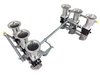Jenvey 2-Loch Big Bore individuelles Drosselklappenkit. Porsche 911 3.2 Carrera - WFR024, WFR029, WFR043, WFR060 - ABF2/65, RH01, RH01M, TP1, TP11