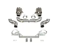 Fabspeed Sport Catalytic Converters With GT2RS Style Outlets + Muffler Adapter. Porsche 992 Carrera (2021+) - 992254400G, 992254400J, 992254450G, 992254450J - FS.POR.992.SCGT2WC
