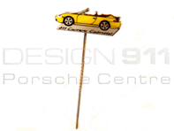 Stick Pin 'Porsche 911 Carrera Cabriolet' Yellow