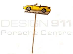 Stick Pin 'Porsche 911 Carrera Cabriolet' Yellow
