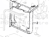 散热器空调冷凝器框架。保时捷 964 1989-94 - 96457324101 - 96457324101