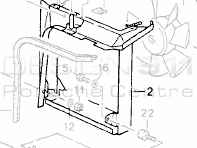 Radiator airco condensor frame. Porsche 964 1989-94 - 96457324101 - 96457324101