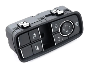 Door panel mirror and window switch. Porsche 991.1 / 991.2 / Boxster / Cayman - 99161315502DML, 99161315500DML, 99161315501DML, 99161315502, 99161315500, 99161315501