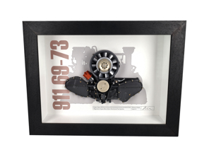 发动机 911 镁合金模型剖面图保时捷艺术 - 盒式框架 1:4 比例 - BFEN911MAG