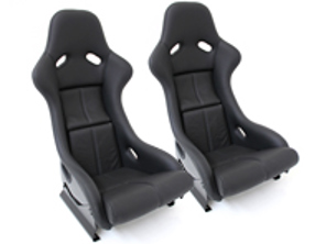 Stoelen in RennSport Style, zwart. Porsche 964/993 - P964108-S
