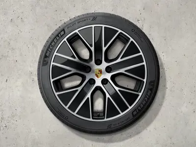 Ensemble jantes et pneus été Taycan Turbo Aero de 20 pouces. Porsche Taycan (MK2) 2024>> - 9J1073663CC - 9J1073663CC