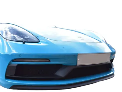 Frontstoßstange und Heckgrillsatz 1/4 Edelstahl, komplett, ZunSport. Porsche 718 Boxster/Cayman GTS 4.0L - ZPR101820, ZPR101820B