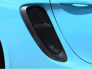 Side vent grille set ZunSport. Porsche 718 Boxster / Cayman GTS 4.0L 2020>> - ZPR101620, ZPR101620B - ZPR101620, ZPR101620B