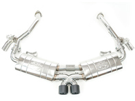 Fabspeed TrackTec Valved Bypass Exhaust System for Porsche 987.1 Boxster / Cayman 2005-08 (PSE) - 98111192101, 98111192102, 98111192103, 98111192104, 98111192105, 98111192106, 98111192201, 98111192204, 98111192205, 98111192202, 98111192203