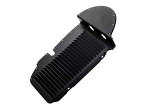 Afdekplaat voor oliekoeler, RECHTS, incl pakkingen. Porsche 911 2,0S / 2,2S 1969-71 - 91110708500, 91110719100, 90110719200 - COL11.1.125, COL111125