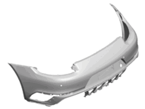 Rear bumper cars with park assist Porsche 991.2 Turbo - 99150592301