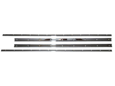 Aluminium dorpelset. Porsche 356 Speedster / Roadster 1950 - 1965 - 64455111700, 64455111900, 64455112000 - 644.551.117.00
