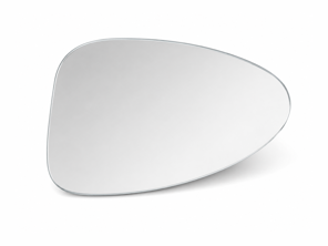 Door mirror glass (Flat), Left for LHD. Porsche 982 Boxster / 982 Cayman - 982857521