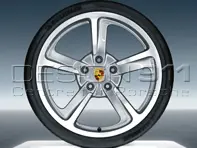 20' 991 C4 / C4S Sport Techno Cerchi in lega e pneumatici Porsche originali - 99104460280, 99104460279
