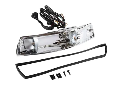 Boîtier de clignotant avant, Métal. Porsche 911 68-73 - 91163140130, 90163140103, 90163140203, 91163140230 - 1695452670, 1695452680