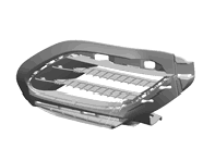 Rear bumper air inlet, matt black. Porsche 991.2 Turbo - 99150566503OK1, 99150566603OK1, 99150566503, 99150566603