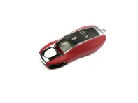 Schlüsselhülle aus Leder. Porsche 991 / 958 Cayenne / 970 Panamera / 981 Boxster/Cayman / Macan / 718 Boxster/Cayman - 88044960