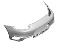 Rear bumper cars with park assist & camera. Porsche 991.2 Turbo - 99150592301