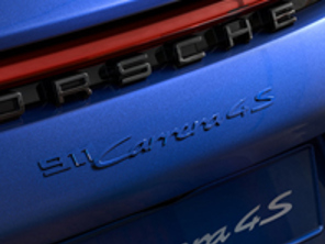 Badge arrière '911 CARRERA 4S', Apprêté. Porsche 992 (911) - 992044822041