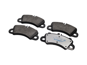 Pagid street+ voorremblokken. Porsche 95B Macan / 9YA Cayenne - 9Y0698151A, 9Y0698151AN, 9Y0698151AR, 9Y0698151R, 95B698151AA, 95B698151AN, 95B698151AQ - T8271SP2001, 22469