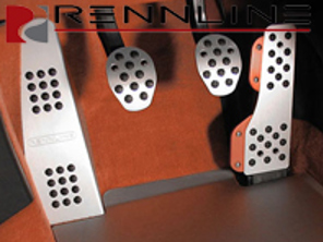 Rennline 铝制 4 件式踏板组橡胶握把。保时捷 944/924/968 - P71.60.99, P716099