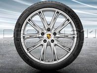 21' Panamera (971) Design exclusif PLATINUM SILVER Jantes en alliage et pneus d'été Porsche d'origine - 971044660J