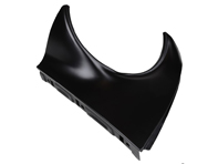 Sezione di riparazione del triangolo dell'ala anteriore sotto il faro. Porsche 911 1968-73 - 90150303223GRV, 90150303123GRV, 90150303123, 1680350870, 90150303223, 1680350880, 90150303122, 90150303122GRV, 90150303222, 90150303222GRV - 1680350870, 1680350880