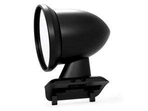 Aluminium kogelspiegel - Vlaggenmontage, in Satin Black. Porsche 911 1975-1988 - 91173101310, 91173101410, 96473190101, 96473190100, 90173111100 - BulletDriveBlack_FLAG, BulletPairBlack_FLAG