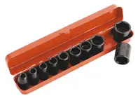 Set di chiavi a bussola Sealey Impact 10pc 1/2'Sq Drive Metrico