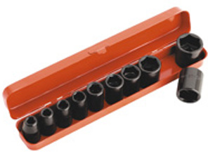 Set di chiavi a bussola Sealey Impact 10pc 1/2'Sq Drive Metrico