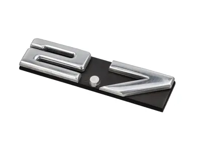 2.7 - Targhetta per griglia di aerazione posteriore. Porsche 911 1973-74 - 91155901503, 91155901501