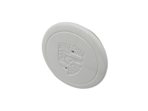 Wheel Cap 'Fuchs' in Grand Prix White - embossed crest for Porsche