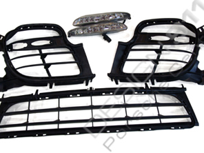 Frontstoßstangeneinsätze und Leuchten für 997505997028 GT2 Look