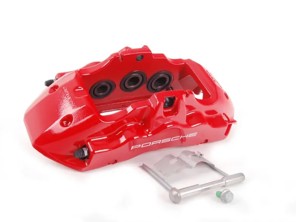 Brake caliper, FRONT. Porsche Cayenne 955 Turbo / Turbo S - 95535142161, 95535142261